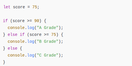 if...else if...else Statement