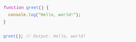Function Declaration