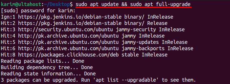 ubuntu step 1